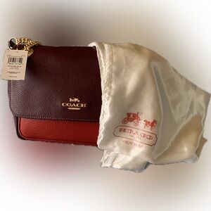 Coach Klare Nwt $450 Boysenberry Burgundy and Red Women's Bag